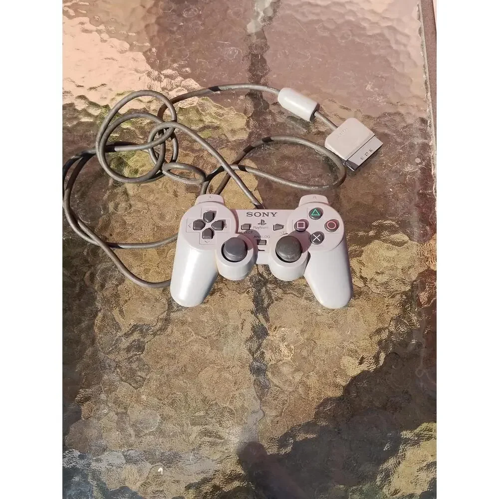 Genuine Sony PlayStation 2 CONTROLLER Grey Analog Dual Shock PS1 PS2 SCPH-1200